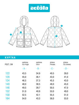 ACOOLA / Куртка детская для девочек Roco черный  фото 9
