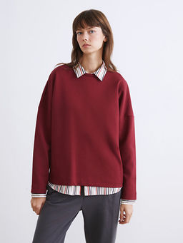 Bisiklet Yaka Kad?n Sweatshirt