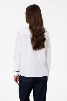 Kad_n Beyaz Uzun Kollu G_mlek - U.s. polo assn фото 5