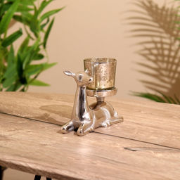 Подсвечник Оленёнок, 15?6?11 см, алюминий