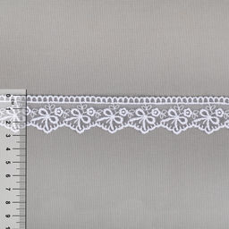 Кружево Gamma сетка 28 мм GKM-2801M в пакете 8.8 м 0.2 Турция TL001WH белый