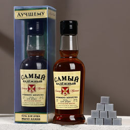 Подарочный набор «Самый надёжный»: гель для душа коньяк 250 мл и мыло для рук, Чистое счастье