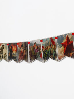 Гирлянда на ленте "Спасибо за победу", 300см