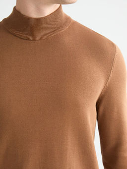 Yar?m Bal?k?? Yaka Erkek Triko Kazak