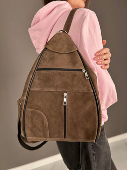 Сумка-рюкзак женская из телячьей кожи