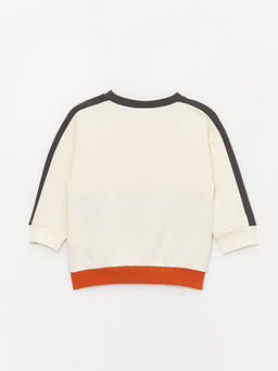 Bisiklet Yaka Bask?l? Erkek Bebek Sweatshirt ve Pantolon 2li Tak?m - Waikiki фото 3