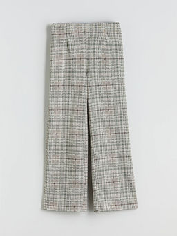 Beli Lastikli Ekose K?z ?ocuk Pantolon