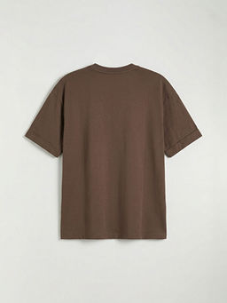 Bisiklet Yaka Bask?l? K?z ?ocuk Ti??rt