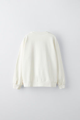 FLORAL AND TEXT SWEATSHIRT - Zara фото 2