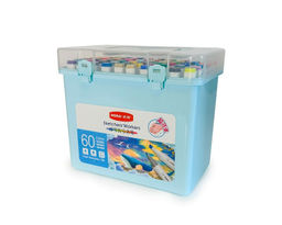 Скетч Маркеры НЕ водостойкие (моющиеся) цветные. 60 цветов