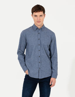 Mavi Slim Fit Uzun Kollu G_mlek