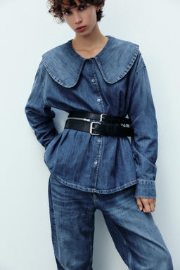 ZIP WAIST BELT WITH DOUBLE BUCKLE