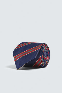 100% SILK STRIPED TIE - Zara фото 2