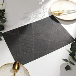 Салфетка на стол Доляна, цв.черный, 45*30см  фото 2