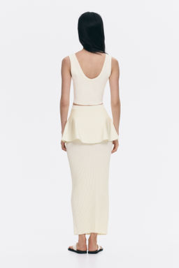 Falda de punto efecto layering - H&m фото 5