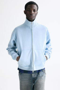 Chaqueta sudadera boxy con cremallera Loose Fit - H&m фото 7