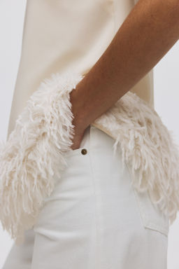 Top con ribete desflecado - H&m фото 3