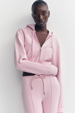 CROPPED INTERLOCK SWEATSHIRT - Zara фото 4