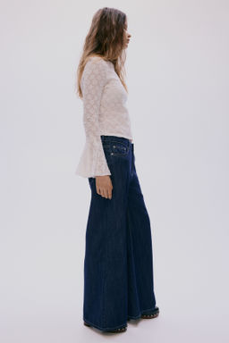 Wide Regular Waist Jeans - H&m фото 8