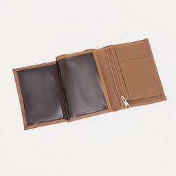 Кошелёк без застёжки, отдел для паспорта, цвет бежевый - Simaland фото 4