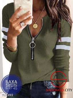 Кофта на молнии женская