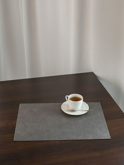 Салфетка сервировочная 45x32, 1шт. серый ПВХ