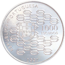 Монета 1000 эскудо 1997 года Португалия 200 лет Государственному кредитованию