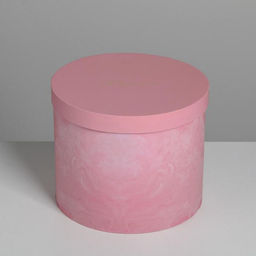 Набор шляпных коробок для цветов 5 в 1 Мрамор, 14 13 см - 22 19,5 см - Дарите счастье фото 14