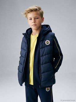 Kap??onlu Fenerbah?e Bask?l? Erkek ?ocuk Yelek