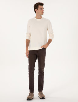 Ekru Regular Fit Sweatshirt - Pierre cardin фото 4