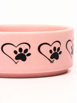 Миска керамическая Кошачья мордочка матовая 180 мл - 10.5 10.54 см, розовая - Пижон фото 6