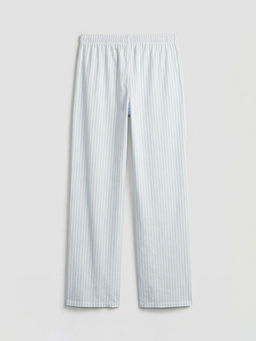 Beli Lastikli ?izgili Kad?n Pijama Alt?