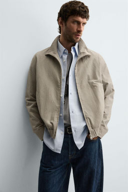 CHECK TEXTURED JACKET - Zara фото 7