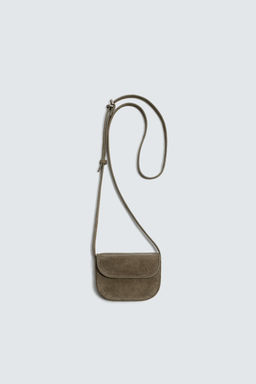MINI LEATHER CROSSBODY BAG - Zara фото 13