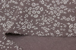 Теплый хлопок Надия цв.коричнево-лиловый винтаж, ш.1.5м, хлопок-100%, 160гр/м.кв - Купава фото 4