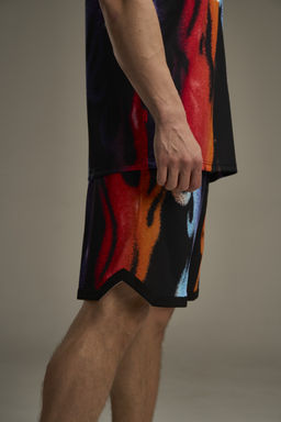 Шорты Черный/Оранжевый (Принт) SHOCK 4 Game Shorts - Anta фото 10