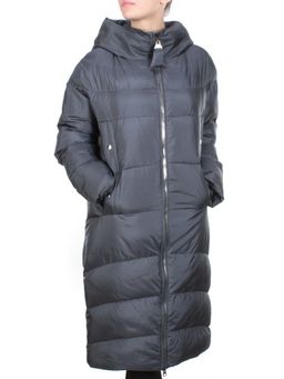 9257 DARK GRAY Пальто зимнее женское MELISACITI (200 гр. холлофайбера)