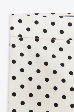 POLKA DOT MINI FLARE TROUSERS
