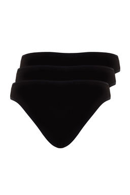 TRENDYOLMILLA Siyah 3lu Paket Pamuklu Brazilian Orme Kulot THMAW24KU00010  фото 7