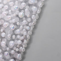 Цена за 5 шт. Жемчуг самоклеящийся «Ассорти», с голографией, 325 шт на листе, цвет белый