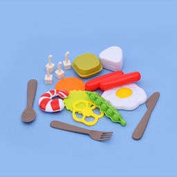 Игровой набор "Кухонный гарнитур" бежевый 88 предметов (свет, звук, пар, слив воды) в коробке