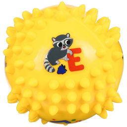 Развивающий тактильный мячик Крошка Я «Ежик», ø9 см, с пищалкой, от 6 мес., в пакете