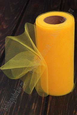 Фатин в шпульках 15 см*25 ярд (SF-603) оранжевый №45