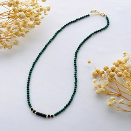 Бусы из Малахита и Агата