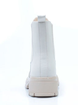 01-5253-2 WHITE Ботинки демисезонные женские (искусственная кожа, байка)