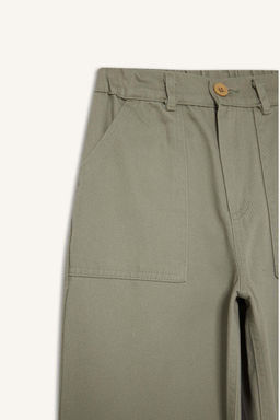 %100 Pamuk Loose Fit Standart Pa_a Gabardin Pantolon Erkek _ocuk - Defacto фото 9