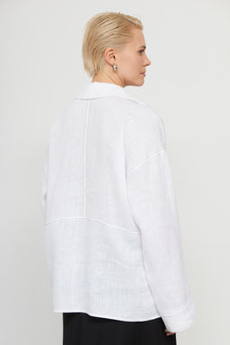 Рубашка oversize изо льна GRIOL  фото 5