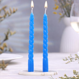 Цена за 6 шт. Набор свечей ароматических витых, 1.5×15 см, 2 шт., океан