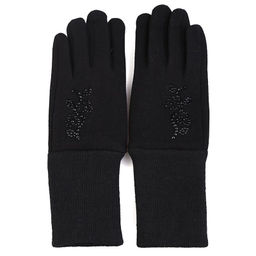 Перчатки подростковые трикотажные с отворотом