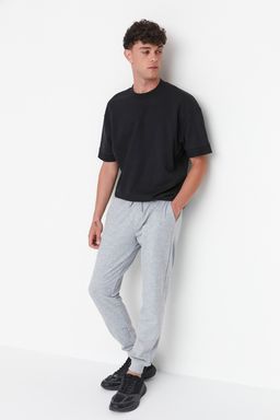 TRENDYOL MAN Siyah Basic Regular/Normal Kesim Lastik Paca Jogger Esofman Alt? TMNSS20EA0053 - Trendyolmilla фото 2
